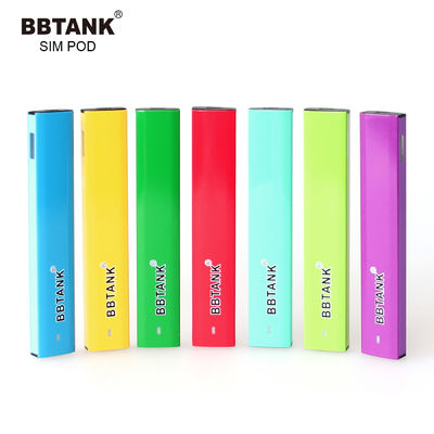 FDA 3.5V 0.8g CBD Tek Kullanımlık Vape Cihazı Pod Alüminyum Alaşımlı
