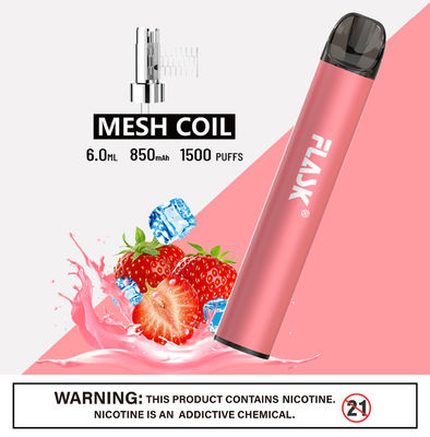 304 Paslanmaz Çelik Ecig 1500puffs Smok Salt Nic Hasır Bobinli Cihazlar