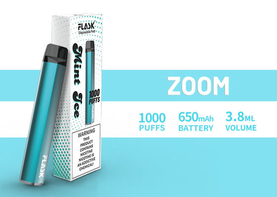 ZOOM Disposol Vapepen kalite güvencesi bol miktarda tedarik 650mah 3.8ml meyve suyu 1000puffs