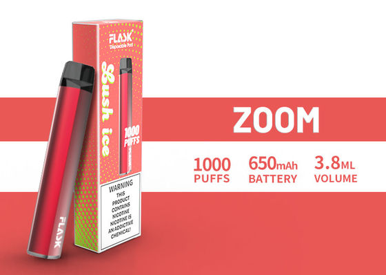 ZOOM Disposol Vapepen kalite güvencesi bol miktarda tedarik 650mah 3.8ml meyve suyu 1000puffs