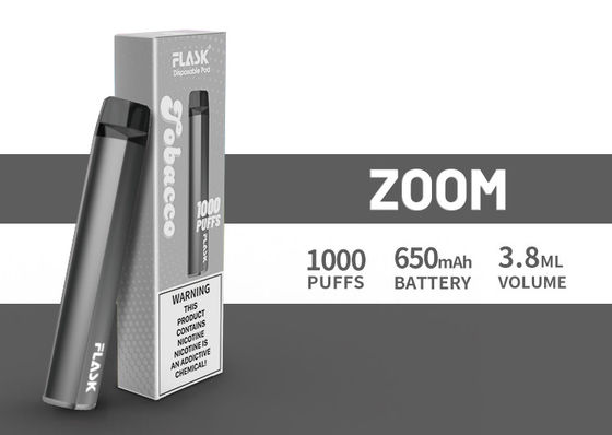 ZOOM Disposol Vapepen kalite güvencesi bol miktarda tedarik 650mah 3.8ml meyve suyu 1000puffs