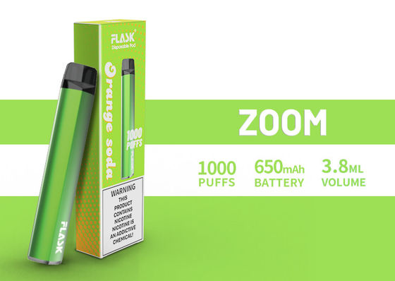 ZOOM Tek KullanımlıkVapepen vapenation 1000puffs 650Mah Pamuk Organik