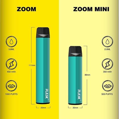 ZOOM Tek KullanımlıkVapepen vapenation 1000puffs 650Mah Pamuk Organik