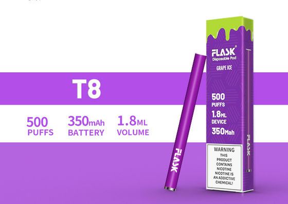 1.8mL Elektronik Likit Sigaralar Önceden Doldurulmuş Tek Kullanımlık Pod Buharlaştırıcı