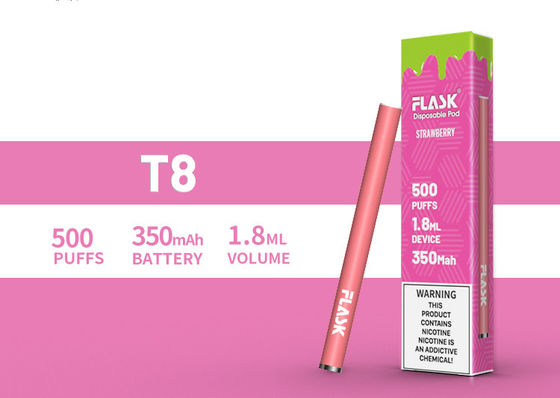 1.8mL Elektronik Likit Sigaralar Önceden Doldurulmuş Tek Kullanımlık Pod Buharlaştırıcı