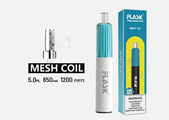 Mesh Bobinli 3.7V 5ml Tek Kullanımlık Pod Buharlaştırıcı E Çiğ Başlangıç ​​​​Kitleri