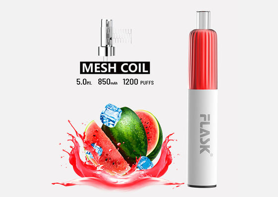 CE 304SS Aromalı Buharlaştırıcı Kalem, 1200 Puffs Tek Kullanımlık Vape Çubuğu