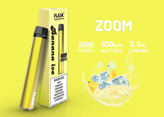 1000puffs Seramik Yağ Kartuşu, 3.8ml 650Mah Aromalı CBD Vape Kartuşu