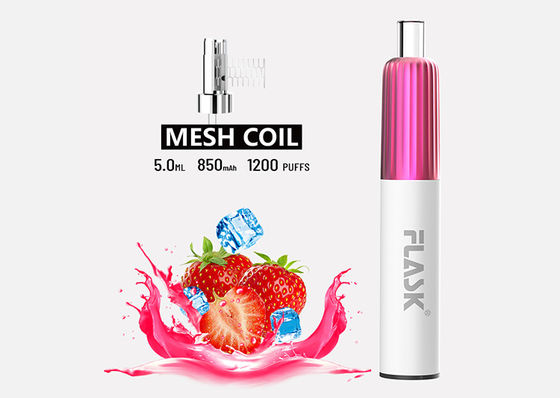 1200 Puffs 5.0ml Nikotinsiz Tek Kullanımlık Elektronik Sigara Vaping Cihazı