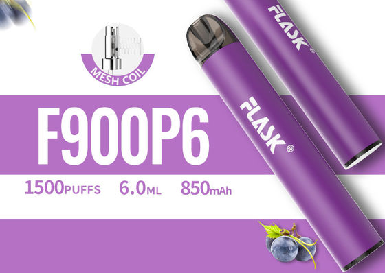6.0ml Tek Kullanımlık Vape Pod Cihazı, 1500puffs Tek Kullanımlık Vape Kalem