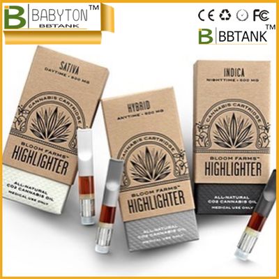 FCC El Yapımı CMYK CBD Vape Kalem İçin Ambalaj Kutularını Katlayın