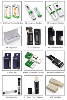 FCC El Yapımı CMYK CBD Vape Kalem İçin Ambalaj Kutularını Katlayın