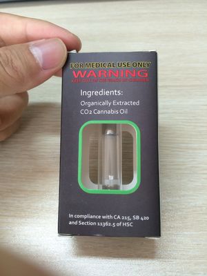 Delta 8 THC Kartuş Yağ Vape Paket Kutusu Katlanabilir Karton