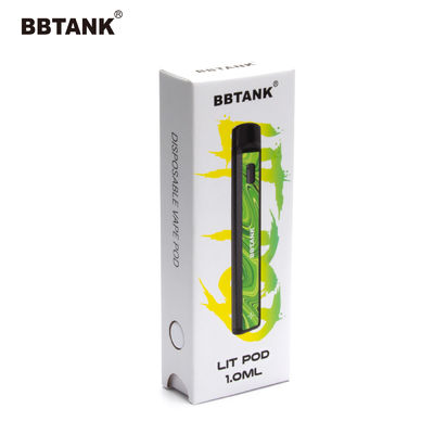 El Yapımı Sanat Kağıdı Vape Kalem Ambalaj Kutusu UV Kaplama Tek Kullanımlık