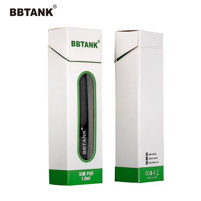 El Yapımı Sanat Kağıdı Vape Kalem Ambalaj Kutusu UV Kaplama Tek Kullanımlık