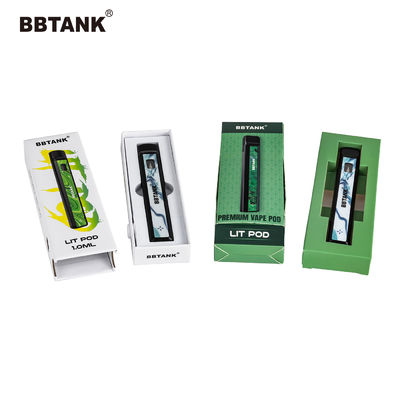 Delta 9 Sanat Kağıdı Vape Kalem Ambalaj Kutusu, THC Kartuş Kağıt Kutusu
