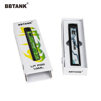 Delta 9 Sanat Kağıdı Vape Kalem Ambalaj Kutusu, THC Kartuş Kağıt Kutusu
