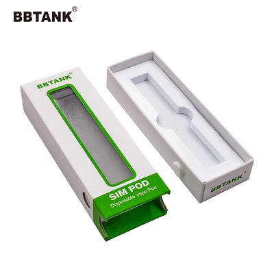 UV Kaplama Lamine Sanat Kağıdı Vape Kalem Cihaz Kutuları Tek Kullanımlık
