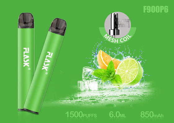 Nicosalt 5% 1500puffs 6.0ml Mesh Bobinli Cam Yağ Kartuşu
