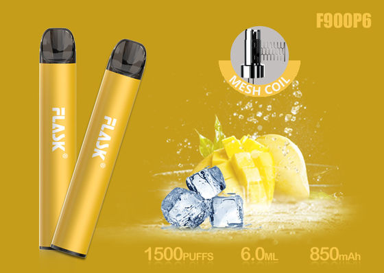 Nicosalt 5% 1500puffs 6.0ml Mesh Bobinli Cam Yağ Kartuşu