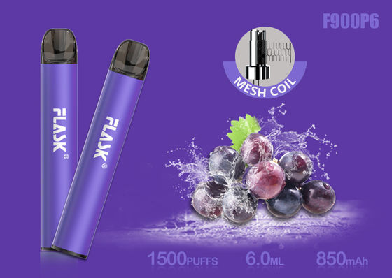 Nicosalt 5% 1500puffs 6.0ml Mesh Bobinli Cam Yağ Kartuşu