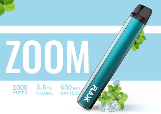 650Mah Elektronik 3.8ml 1000puffs Aromalı Buharlaştırıcı Kalem Nicosalt 1%