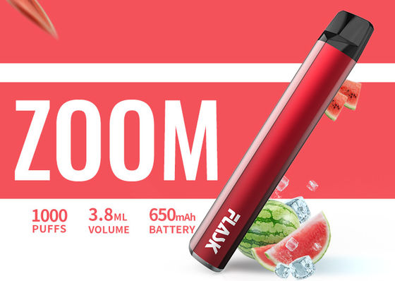 650Mah Elektronik 3.8ml 1000puffs Aromalı Buharlaştırıcı Kalem Nicosalt 1%