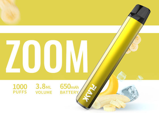 650Mah Elektronik 3.8ml 1000puffs Aromalı Buharlaştırıcı Kalem Nicosalt 1%