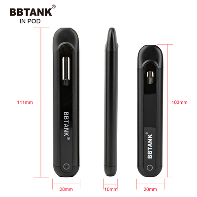 BBTANK IN POD THC Damıtılmış Yağ Tek Kullanımlık Vape Cihazı 2ml Seramik Bobin Vape Pod, 100% Kalite Kontrol İşlemleri ile