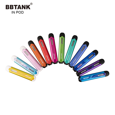 Düz Ağızlık Tek Kullanımlık Vape Pod Cihazı Delta 8 Thc Yağ Seramik 2ml Cbd Kartuş