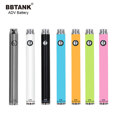 510 E çiğ pil düğmesi ön ısıtma şarj edilebilir ayarlanabilir voltajlar BBTANK ADV 510 pil