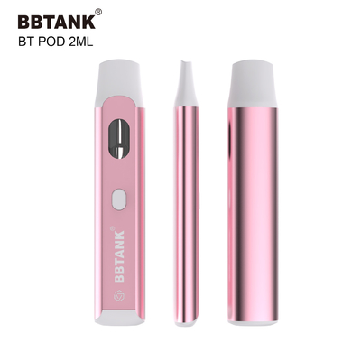 BBtank Tek Kullanımlık Vape Pod 2.0ml, Esrar Kalın Yağ Delta 8 HHC İçin Düğmeli