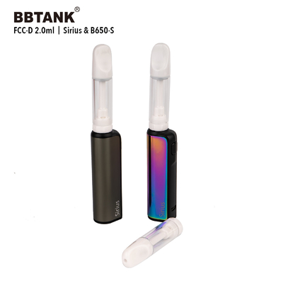 Tam Seramik CBD Yağ Kartuşu 2ml Ağır Metal Yok 510 İplik Özelleştirilebilir