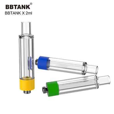 Kalın Kenevir Yağı için BBtank 2.0ml Tüm Cam Kartuş 510 İplik Atomizer