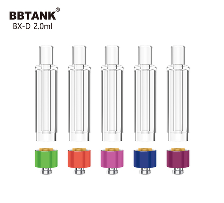 Kalın Kenevir Yağı için BBtank 2.0ml Tüm Cam Kartuş 510 İplik Atomizer