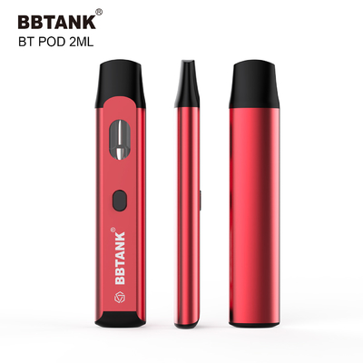 Delta 8 thc için 2ml düğme tek kullanımlık vape pod ön ısıtma seramik bobin kartuşu