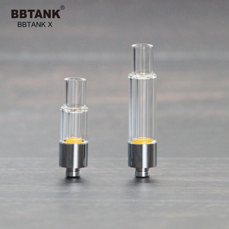 BBTANK fabrika toptan orijinal tam cam kartuş 0.5ml 1.0 2.0 gram, 510 iplik, uygun geniş viskoziteli yağ